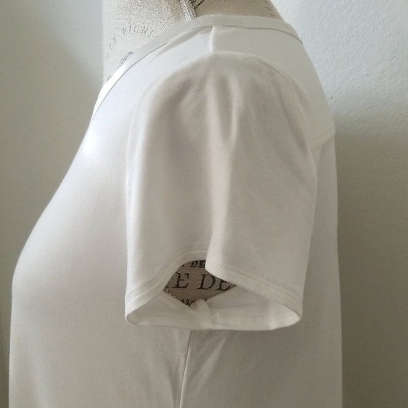 Satin Trim T Shirt - Picture 4 of 6